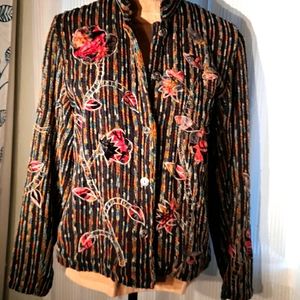 Womans multi color jacket.